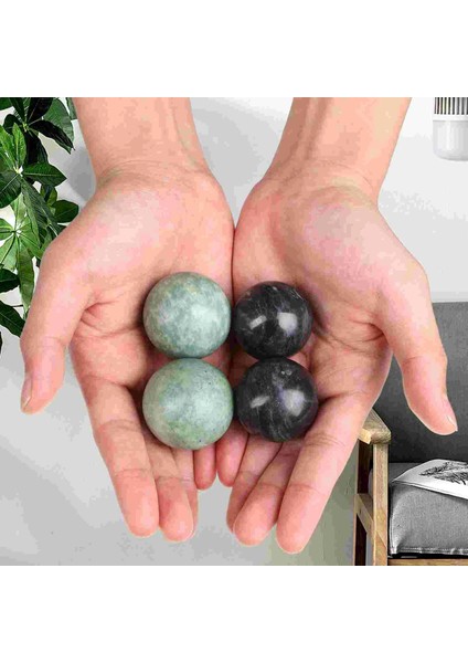 Gösterildiği Gibi 2 Takım Baoding Topları El Egzersizi Çin Stres Sağlık Egzersiz Fitness Mermer (Yurt Dışından) fırsatları
