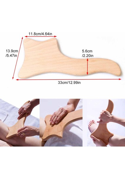 1 Adet - Tip 3 Ahşap Terapi Masaj Aletleri, Ahşap Gua Sha Anti Selülit Masaj Silindiri Aracı, El Selülit Blasters Küp Masajı (Yurt Dışından)