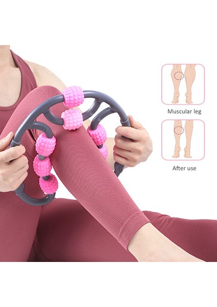 Mor U Şekli Yoga Masaj Silindiri Tetik Noktası Kol Bacak Boyun Kas Vücut Yorgunluğu Kaldırma Aracı Sağlık Terapisi Bakım Stres (Yurt Dışından)