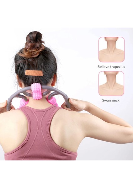 Mor U Şekli Yoga Masaj Silindiri Tetik Noktası Kol Bacak Boyun Kas Vücut Yorgunluğu Kaldırma Aracı Sağlık Terapisi Bakım Stres (Yurt Dışından)
