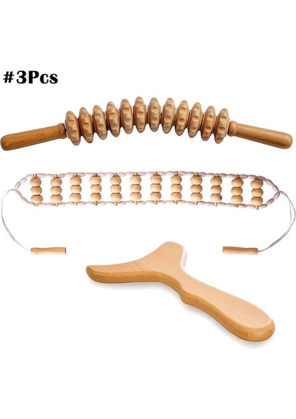 3 Adet Ahşap Terapi Masajı Lenfatik Drenaj Anti Selülit Maderoterapia Kiti-Vücut Şekillendirme, Göbek Bel Kas Masajı Relax (Yurt Dışından) fiyatları