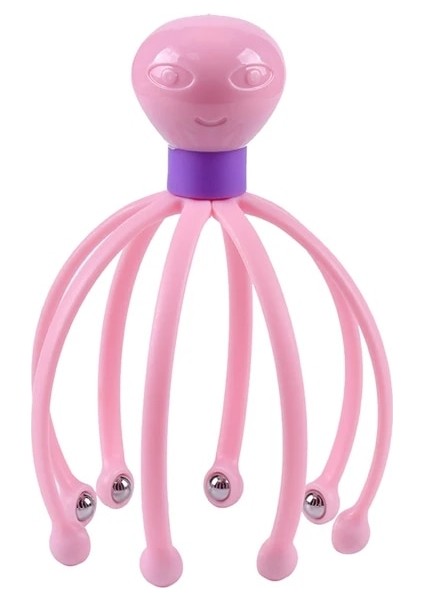 Pembe 1 Pc Pençe Masaj Vücut Masajı Ahtapot Kafa Derisi Boyun Ekipmanları Stres Serbest Bırakma Relax Masaj Rölyef Kafa Bakımı Masaj (Yurt Dışından)