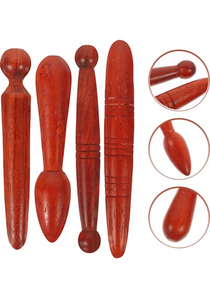 Gösterildiği Gibi 4 Adet Derin Doku Aracı El Masajı Ahşap Tetik Sopa El Aletleri Sopa Katı Ahşap Tay Akupunktur Kalemi (Yurt Dışından) indirimleri
