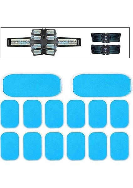 Ems Abs Yedek Ped Hidrojel Etiket Masaj Yastığı Kas Stimülatörü Abs Toner Aksesuarları Jel Levha 2 Adet/paket (Yurt Dışından)