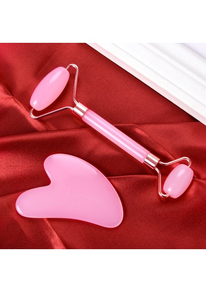 Pembe Reçine Rulo Gua Sha Kalp Şekli Yüz Boyun Sırt Masaj Aleti (Yurt Dışından) indirimleri
