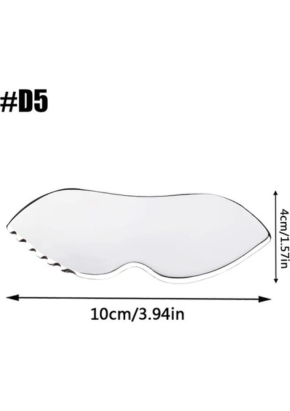 D5 Paslanmaz Çelik Kazıma Masaj Aracı Gua Sha Sopa Vücut Kasları Için Yumuşak Doku Anti-Selülit Lenfatik Drainag Masaj Relax (Yurt Dışından)