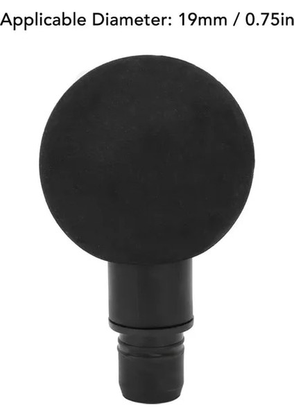 5 cm Küçük Top Kafa Fasya Tabancası Kafası Aplikatör Eki Yedek Kas Masaj Kafası Derin Doku Perküsyon Fişi 19MM Çap Kalçalar Için (Yurt Dışından)