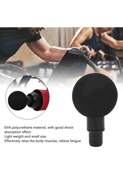 5 cm Küçük Top Kafa Fasya Tabancası Kafası Aplikatör Eki Yedek Kas Masaj Kafası Derin Doku Perküsyon Fişi 19MM Çap Kalçalar Için (Yurt Dışından)