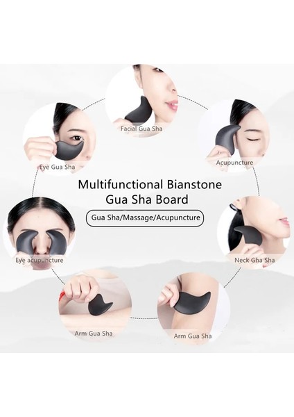Yüz Için Siyah Reçine Masajı Gua Sha Doğal Reçine Bianstone Yeşim Gua Sha Vücut Masajı Kazıyıcı Guaj Kazıyıcı Güzellik Sağlık Guasha Kurulu (Yurt Dışından) indirimleri
