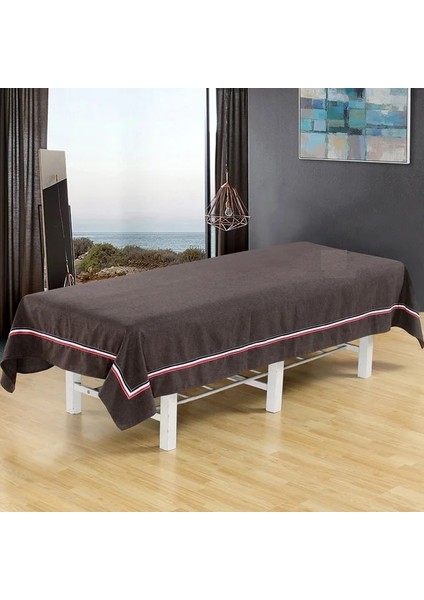 Koyu Kahve 120CM230CM Yeni Yatak Örtüsü Dört Mevsim Evrensel Güzellik Salonu Yatağı Saf Pamuk Levha Sağlık Spa Özel Masaj Masası Için Delik Yok (Yurt Dışından)