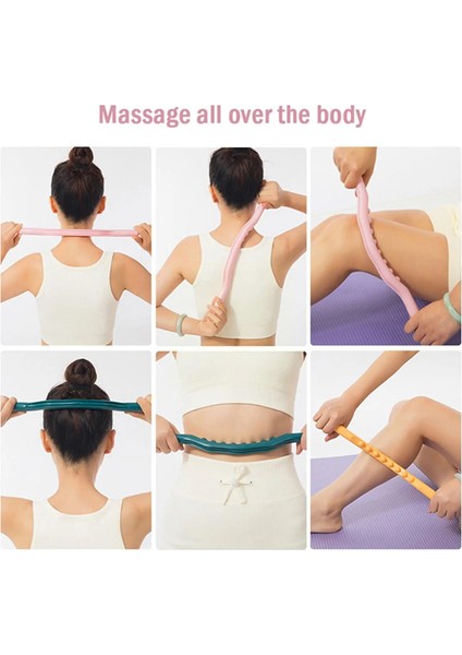 Turuncu 1 Adet Haddeleme Çubuğu Tüm Vücut Kazıma Masaj Sopası Sırt Masajı Spa Terapi Aracı Nokta Tedavisi Relax U9W4 (Yurt Dışından)