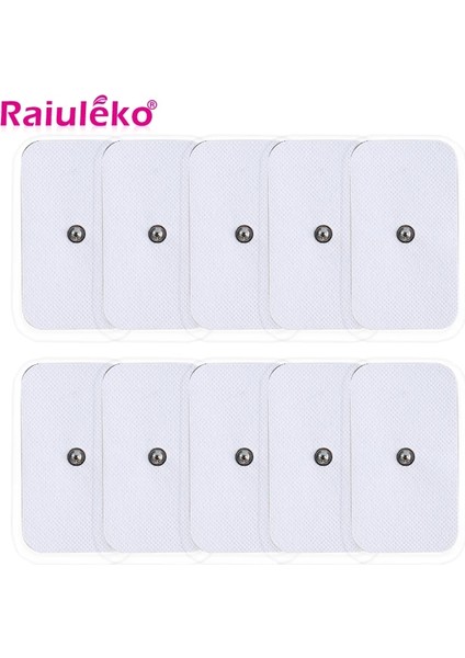 10 Adet 4X6CM 20/10 Adet Snap Onlarca Elektrot Pedleri Iletken Jel Pedi Vücut Akupunktur Tedavisi Masajı Terapötik Darbe Stimülatörü Elektro Ped (Yurt Dışından) fiyatları