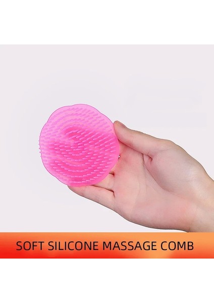Rastgele 1 Adet Silikon Şampuan Fırçası El Vücut Saç Derisi Masaj Fırçası Saç Yıkama Tarak Duş Fırçası Banyo Spa Meridyen Masaj Fırçası (Yurt Dışından) indirimleri