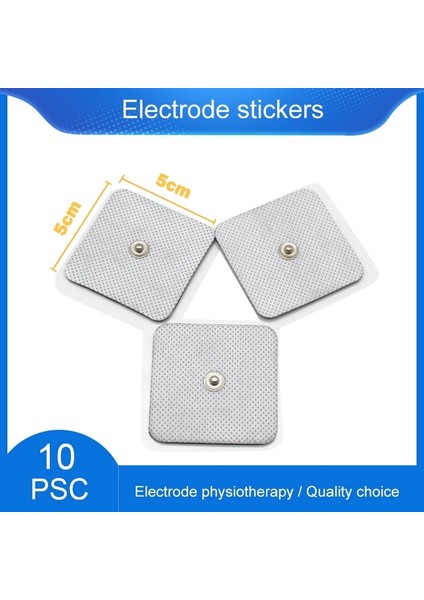 10 PCS4X4CM 10 Adet 5*5cm Kendinden Yapışkanlı Jel Elektrot Pedleri Onlarca Akupunktur Vücut Masaj Terapisi Elektrik Kas Stimülatörü Masaj (Yurt Dışından) fırsatları