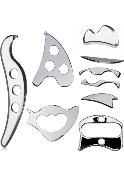 Üçgen Şekli Paslanmaz Çelik Gua Sha Kazıma Tahtası Iastm Terapi Masaj Aletleri Derin Doku Masajı Guasha Fasya Kurtarma Kas Gevşeme (Yurt Dışından)