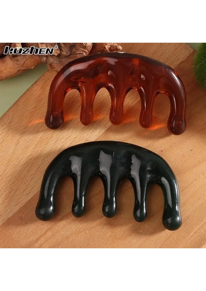 Yeşil Beş Diş Meridyen Masaj Tarak Reçine Büyük Diş Kafa Akupunktur Noktası Terapi Artefakt Pençeleri Dekompresyon Taşınabilir Saç Derisi Tarağı (Yurt Dışından) fiyatları