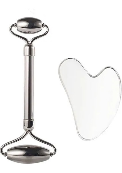 Rulo Paslanmaz Çelik Kazıyıcı Yüz Masajı Gua Sha Aracı Yüz Germe Anti-Aging Cilt Sıkılaştırma Soğutma Metal Kontur Şişliği Azaltın (Yurt Dışından) fiyatları