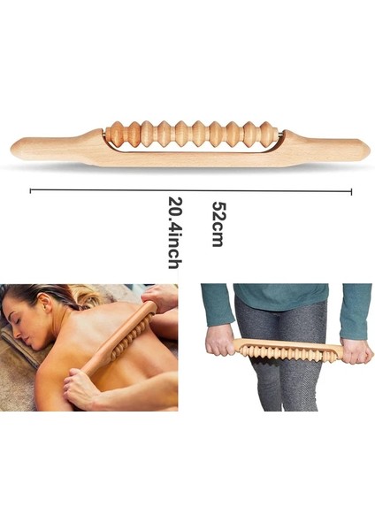 12 Ahşap Lenfatik Drenaj Terapi Masaj Aletleri (Yurt Dışından)