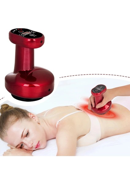 6 Vitesli Ingiltere Tak Elektrikli Çukurluğu Masaj Cihazı Akıllı Solunum LCD Ekran Guasha Kazıma Isıtma Vakum Negatif Basınç Vücut Masajı (Yurt Dışından)