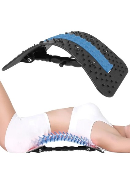 Mavi Sırt Masajı Sedye Ekipmanları Masaj Aletleri Massageador Sihirli Streç Spor Bel Desteği Gevşeme Omurga Ağrısı Rölyef (Yurt Dışından)