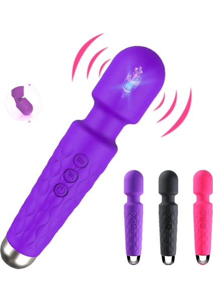 Gül Seti Güçlü Değnek Masajı Akülü Şarj Edilebilir Elektrikli Sırt Boyun Masajı Relax Egzersiz Aletleri 8 Hız 20 Titreşim Modu (Yurt Dışından) fiyatları