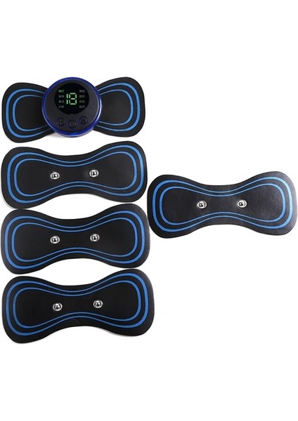 1 Takım ve 4 Adet Taşınabilir Ems Servikal Omurga Masaj Çıkartmaları Mini Elektrikli Boyun Stimülatörü Çıkartmalar Fizyoterapi Enstrüman Sağlık (Yurt Dışından)