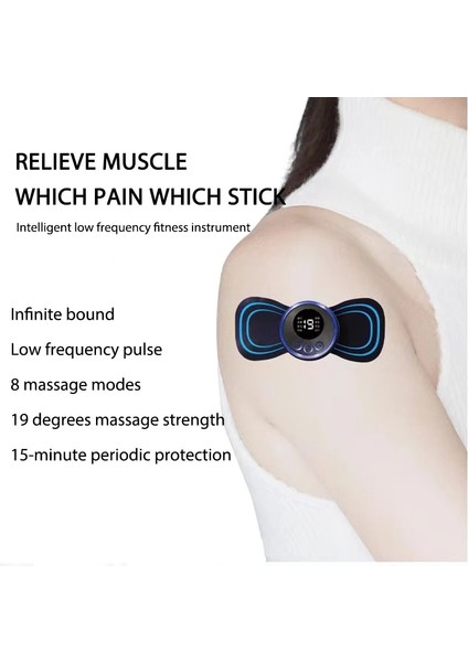 1 Takım ve 4 Adet Taşınabilir Ems Servikal Omurga Masaj Çıkartmaları Mini Elektrikli Boyun Stimülatörü Çıkartmalar Fizyoterapi Enstrüman Sağlık (Yurt Dışından) indirimleri