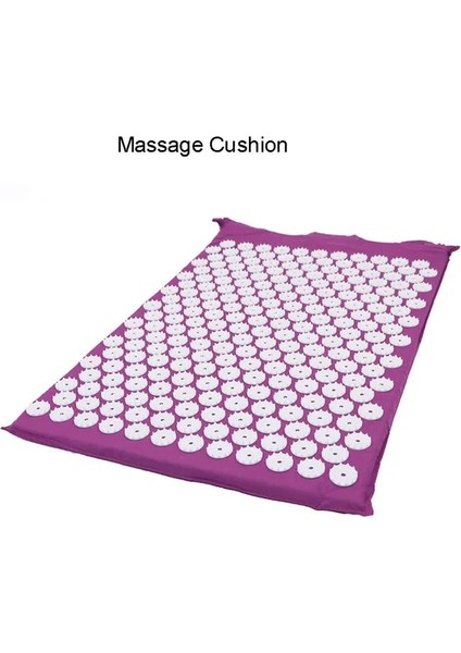 Yastık Purpel Acupressur Mat ve Yastık Seti Masaj Minderi Sırt ve Boyun Için Ayrı Yastık ile Kas Gevşetme Masaj Minderi Yoga Başak Mat (Yurt Dışından)
