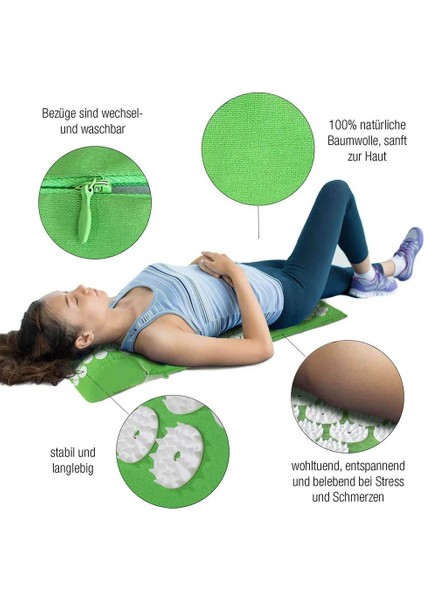 Yastık Purpel Acupressur Mat ve Yastık Seti Masaj Minderi Sırt ve Boyun Için Ayrı Yastık ile Kas Gevşetme Masaj Minderi Yoga Başak Mat (Yurt Dışından) modelleri
