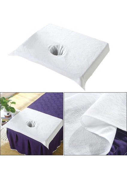 Mavi Kar Saf Pamuk Spa Yarım Masaj Masa Örtüsü Güzellik Yatağı Yüz Delik Havlusu 50*70 cm Masaj Çarşafları Masaj Masası Kapakları (Yurt Dışından) indirimleri