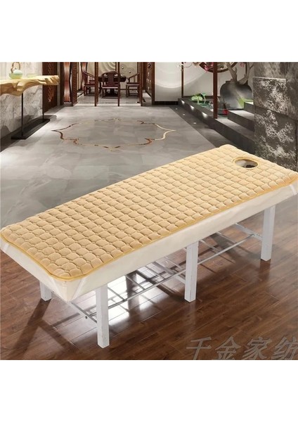 Deve Ince W Delikli Kare 180CM60CM Masaj Masası Yatağı Delikli, Güzellik Salonu Pedi, Kaymaz Yastık, Kuzu Kadife Kalınlaşma (Yurt Dışından)
