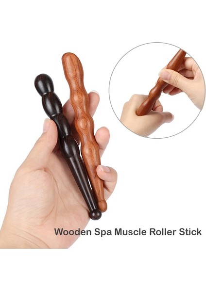1 Adet Uzun Ahşap Spa Kas Rulo Sopa Selülit Blaster Derin Doku Fasya Tetik Noktası Serbest Bırakma Kendinden Ayak Vücut Masaj Aletleri (Yurt Dışından)