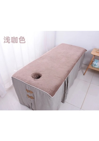 Hafif Kahve Deliği 190X90 cm Salon Özel Yatak Delikli Havlu Fizyoterapi Masaj Sürgü Çarşafları (Yurt Dışından)