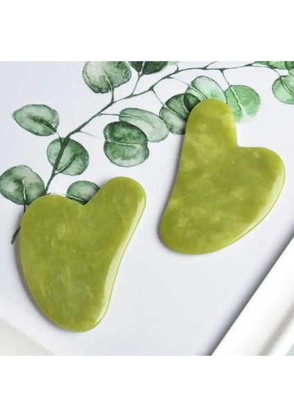 Gua Sha Kurulu Doğal Yeşim Guasha Masaj Taş Gua Sha Kurulu Güzellik Aracı Sağlık Guasha Kazıyıcı Yüz Kaldırma Masaj Meridyen Kazıma (Yurt Dışından)