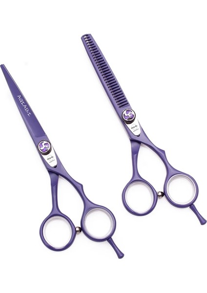 A-ZI-D-55N Saç Makas Profesyonel 5.5 "6.0" Aqıabı Japonya 440C Inceltme Makas Berber Dükkanı Saç Kesme Makas Saç Kesimi Makası A1018 (Yurt Dışından)