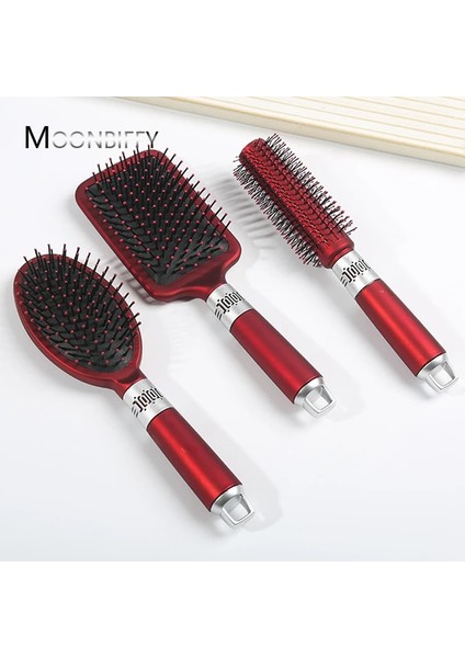 Kırmızı Rulo Saç Fırçaları Kadın Hava Yastığı Masaj Tarak Şampanya Kırmızı Saç Kıvırma Tarağı Detangle Fırça Saç Profesyonel Şekillendirici Araçları (Yurt Dışından) fiyatları