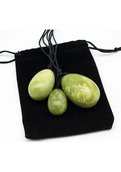 3pc 01 3pc/4pc Yoni Yumurta Kadın Kege Egzersiz Topu Seti Doğal Yeşim Taşı Yoni Değnek Tren Pelvik Kaslar Vajinal Masaj Sağlık Sağlık (Yurt Dışından)