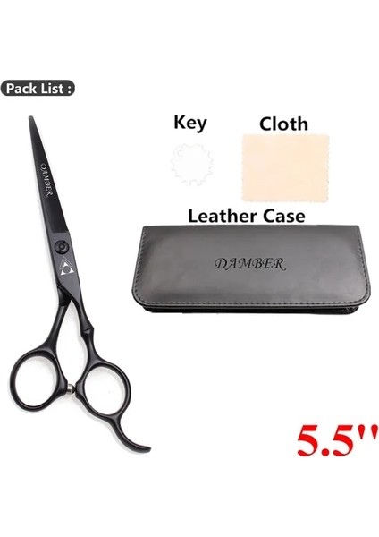 9030 Hei P 5.5 25B 5.5 6 Japon Çelik 440C Saç Makas Profesyonel Kuaförlük Makas Yüksek Kaliteli Berber Makası Inceltme Kesme Seti 9030 (Yurt Dışından)