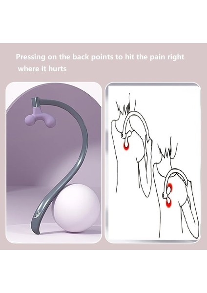 Mor Sırt ve Kürek Dikiş Masajı Ayarlanabilir Akupunktur Noktası Çekiç Boyun Kendini Kas Basıncı Tahliye Sopa Manuel Masaj Noktası Çubuk (Yurt Dışından) indirimleri