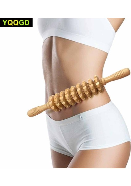 Tip-2 Masaj Ahşap El Rulo Tetik Noktası Masaj Sopa Fasya, Selülit, Vücut Terapi Masajı, Kas Göbek Rölyef Aracı (Yurt Dışından)
