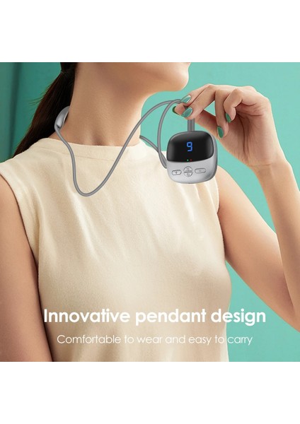 Şerit Rengi Elektrikli Isıtma Boyun Masajı Titreşim Sırt Omuz Ağrısı Giderici Ems & Tens Çift Darbe Servikal Vertebra Boyun Masajı (Yurt Dışından) modelleri