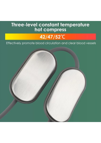 Şerit Rengi Elektrikli Isıtma Boyun Masajı Titreşim Sırt Omuz Ağrısı Giderici Ems & Tens Çift Darbe Servikal Vertebra Boyun Masajı (Yurt Dışından) fırsatları