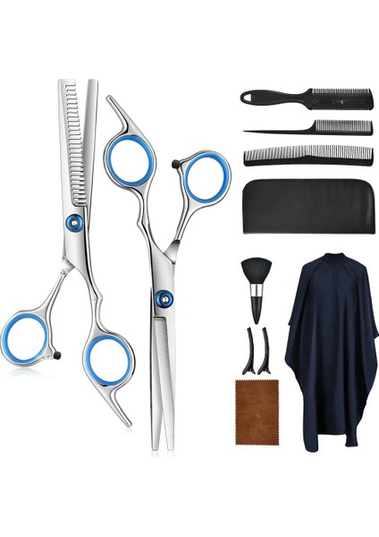Tip 1 Profesyonel Kuaförlük Makas Seti Paslanmaz Çelik Berber Makası Kuyruk Tarak Saç Pelerin Saç Kesim Tarak Şekillendirici Aracı (Yurt Dışından) indirimleri