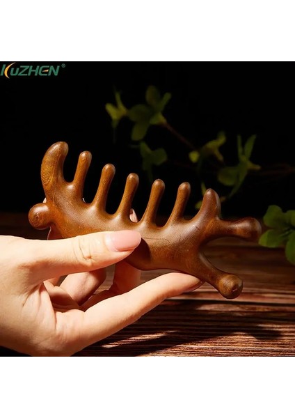 Ahşap Terapi Masaj Tarak Baş Yüz Derisi Gua Sha Masaj Doğal Yüz Sandal Ağacı Geniş Diş Guasha Kazıma Vücut Masajı (Yurt Dışından) fiyatları