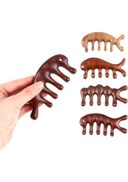 Ahşap Terapi Masaj Tarak Baş Yüz Derisi Gua Sha Masaj Doğal Yüz Sandal Ağacı Geniş Diş Guasha Kazıma Vücut Masajı (Yurt Dışından) fırsatları