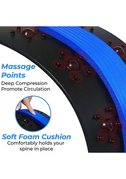 4-M-Bl 2022 Yeni Manyetik Terapi Sırt Masajı Sedye Boyun Streç Araçları Masaj Servikal Yastık Bel Desteği Duruş Düzeltici (Yurt Dışından) fırsatları