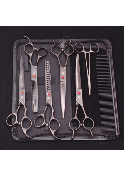 Z3002 Zi PYSX4P 7 '' Köpek Bakım Makası Inceltme Makası Profesyonel Kedi Pet Makas Hemostatik Forseps Tarak Saç Kesme Yüksek Kaliteli Z3002 (Yurt Dışından) modelleri