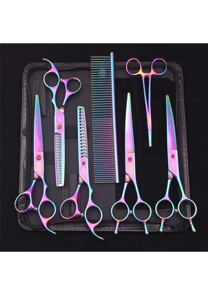 Z3002 Zi PYSX4P 7 '' Köpek Bakım Makası Inceltme Makası Profesyonel Kedi Pet Makas Hemostatik Forseps Tarak Saç Kesme Yüksek Kaliteli Z3002 (Yurt Dışından) fırsatları