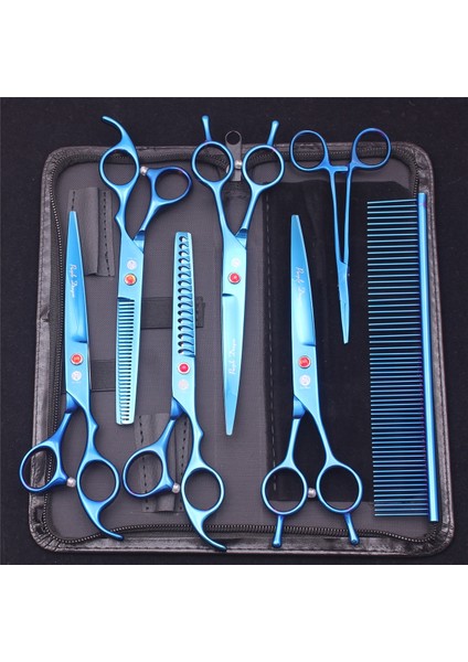 Z3002 Zi PYSX4P 7 '' Köpek Bakım Makası Inceltme Makası Profesyonel Kedi Pet Makas Hemostatik Forseps Tarak Saç Kesme Yüksek Kaliteli Z3002 (Yurt Dışından) indirimleri