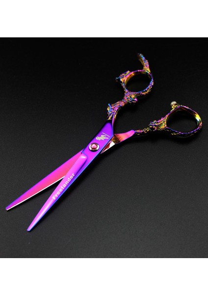 Şerit Kesme 6 "saç Makası Profesyonel Salon Kuaförlük Makas Japon Berber Makası Renkli Ejderha Kolu Şekillendirici Makas (Yurt Dışından) fırsatları